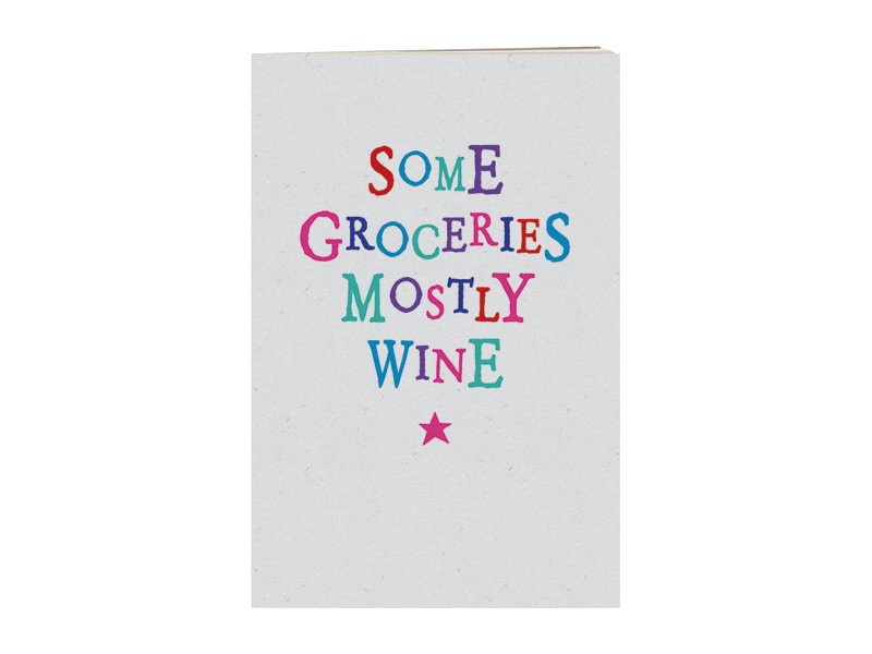 Some Groceries Mostly Wine Notebook