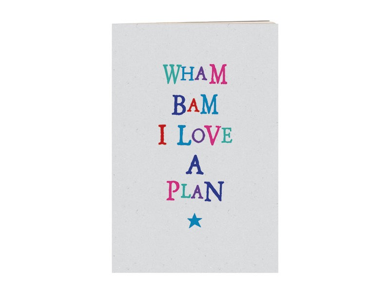 Wham Bam I Love A Plan Notebook