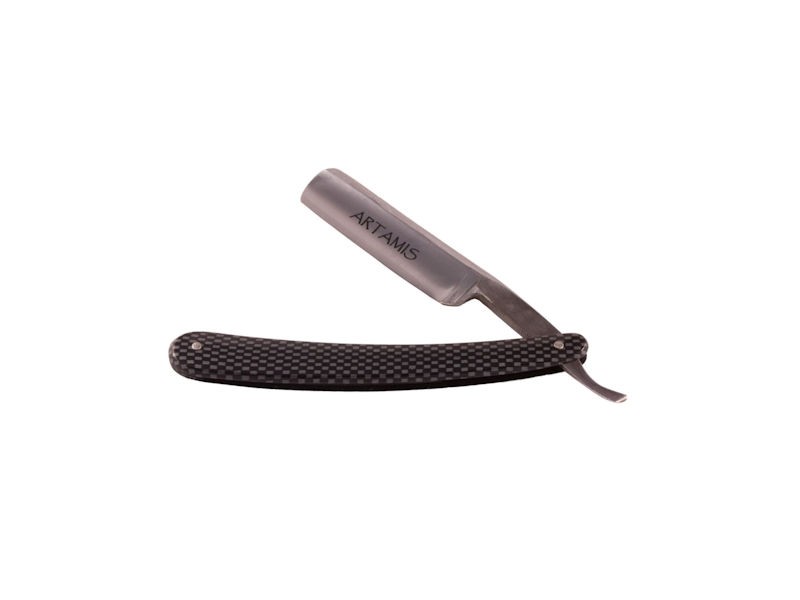 Carbon Fibre Effect Cut Throat Razor