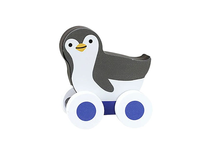 Penguin Wooden Push Toy