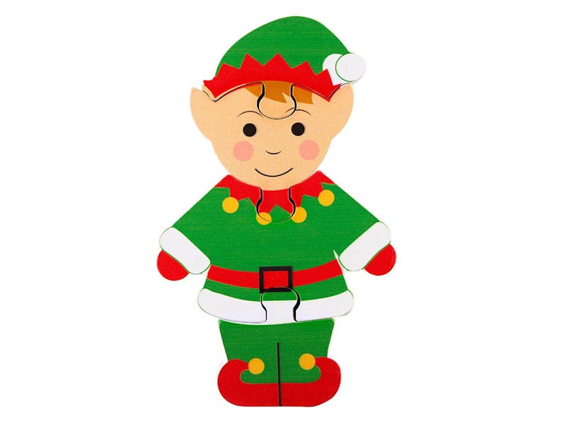 Christmas Elf Wooden Puzzle