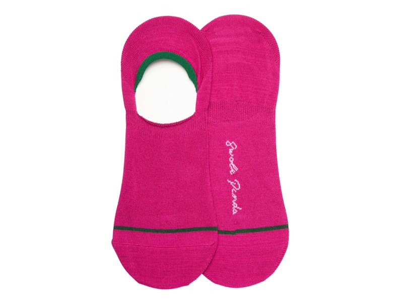 Cerise No Show Bamboo Socks 7–11