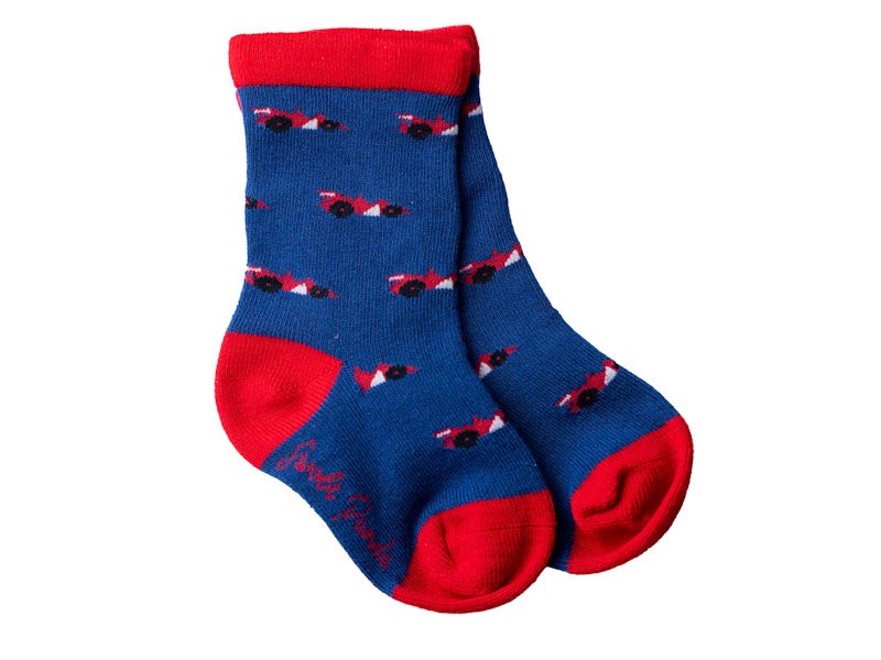 Racing Car Bamboo Socks 2–3yrs