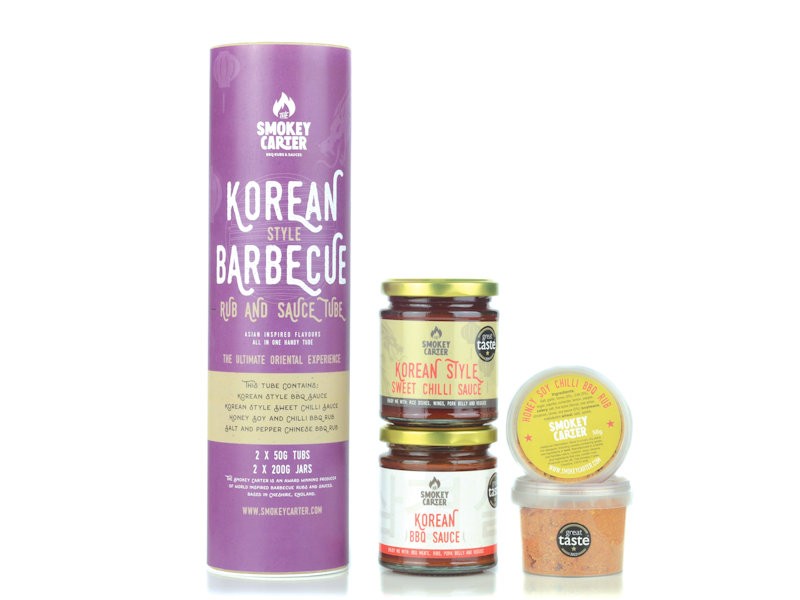 The Smokey Carter Korean Style Barbecue Rub and Sauce Tube