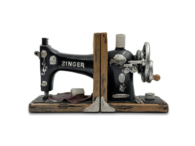 Singer Sewing Machine Bookends