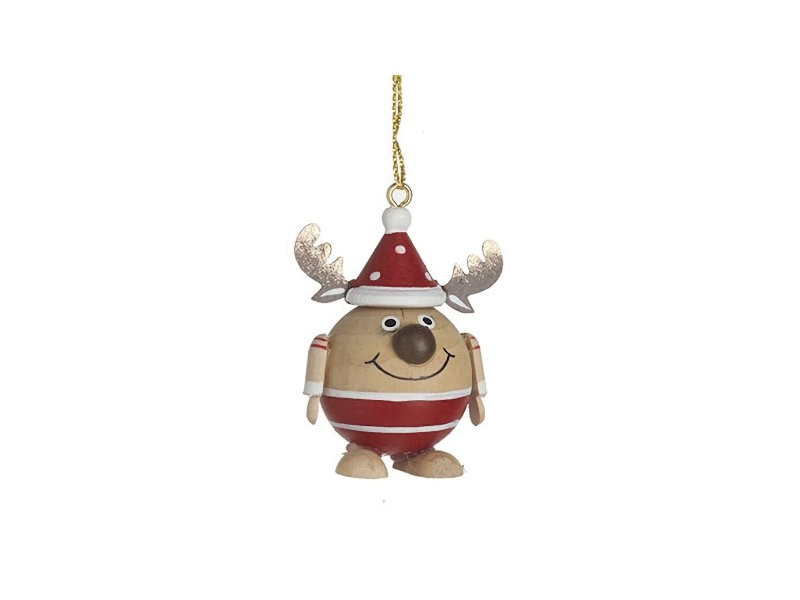 Wooden Reindeer Hanging Decoration