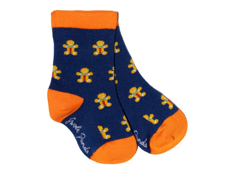 Gingerbread Men Bamboo Socks 4–6yrs