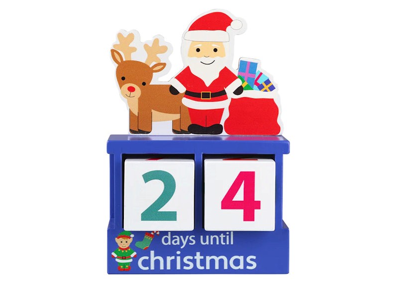 Christmas Countdown Wooden Blocks