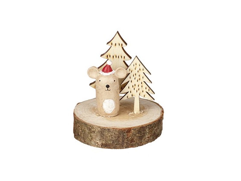 Woodland Christmas Character Ornament – Mouse