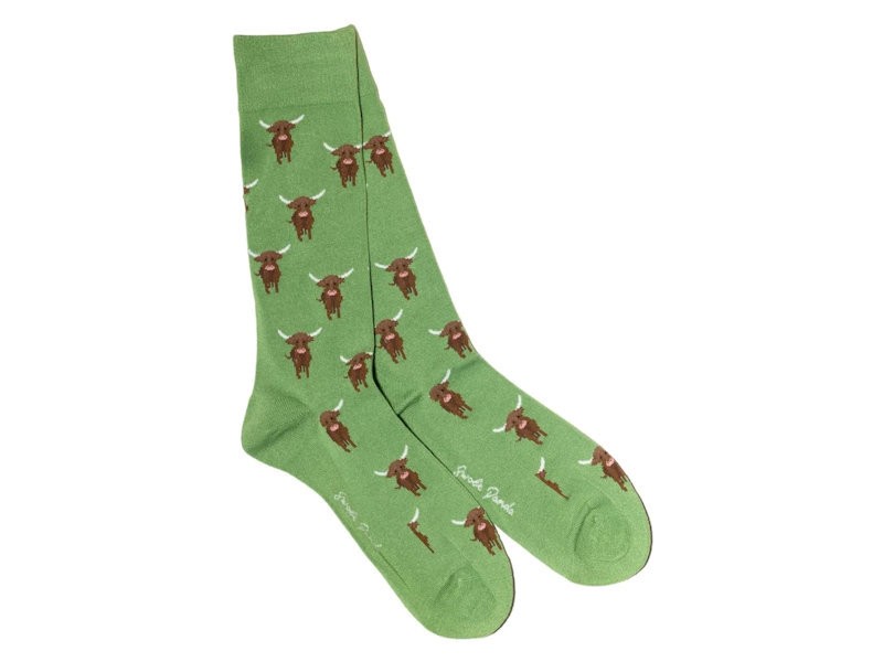 Highland Cow Bamboo Socks 4–7