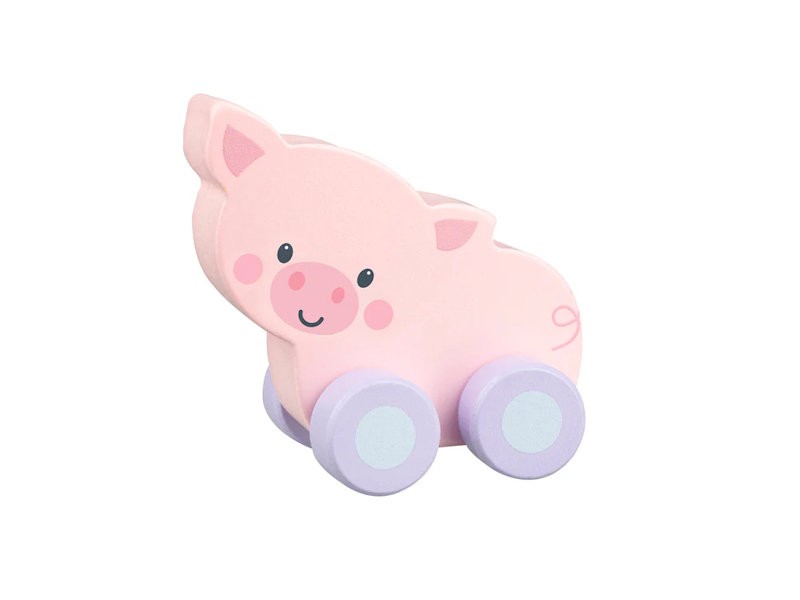 Wooden Pig Push Toy
