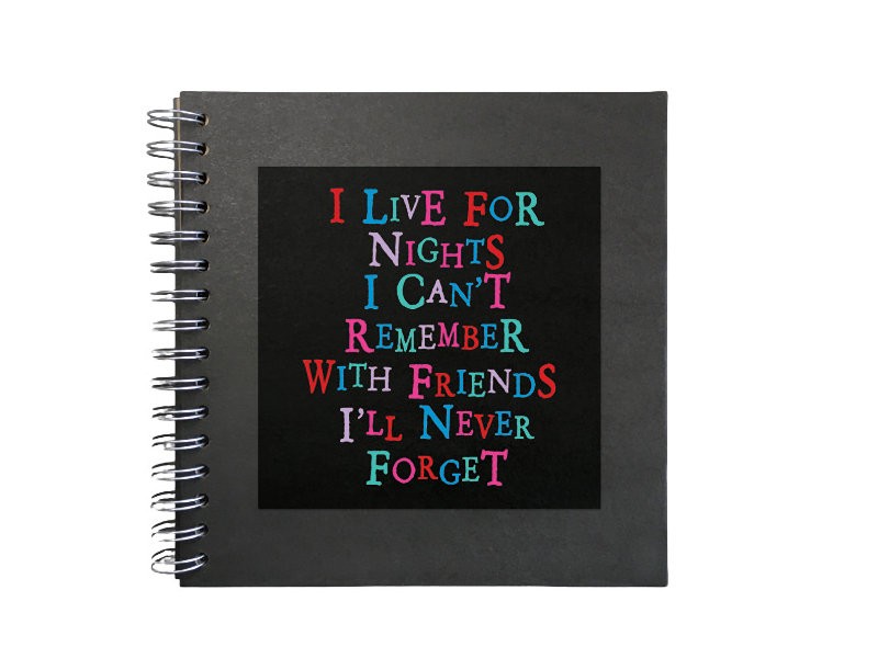 Memory Scrapbook – "Nights I Can’t Remember, Friends I’ll Never Forget"