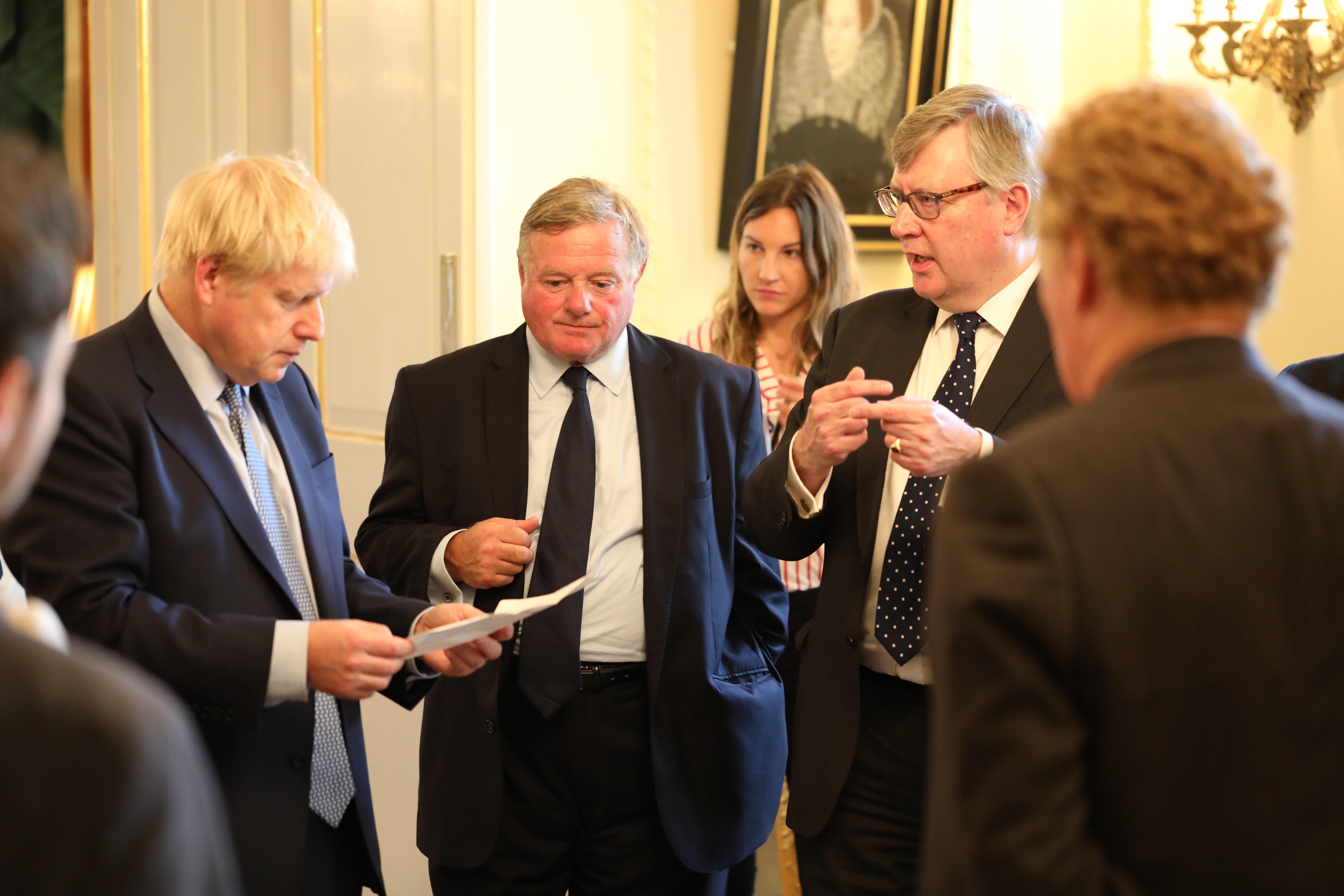 Jonathon talking to PM Boris Johnson
