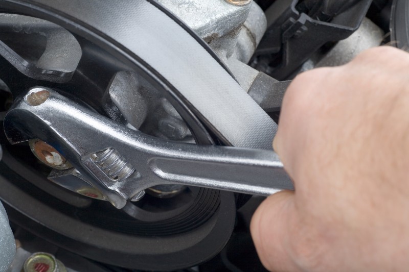 car repair being undertaken